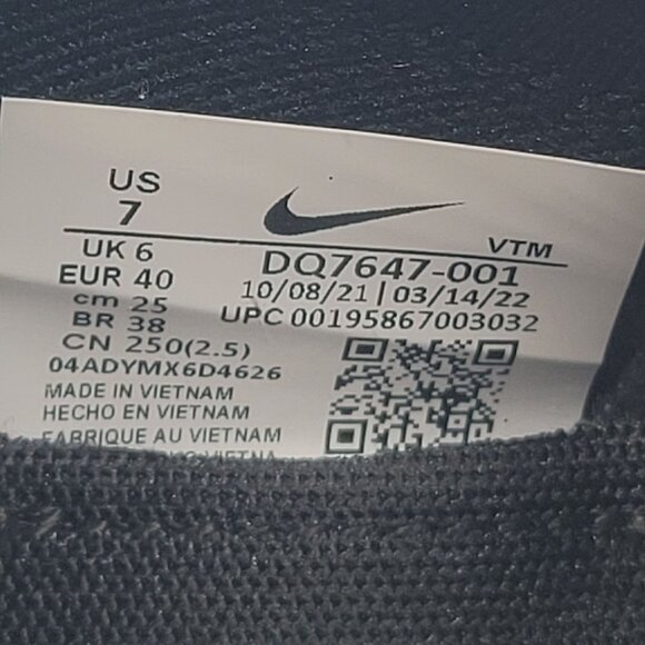 Nike React Phantom Run Flyknit 2 Men's Black Orange Shoes DQ7647-001 US Size 7 - Picture 8 of 8